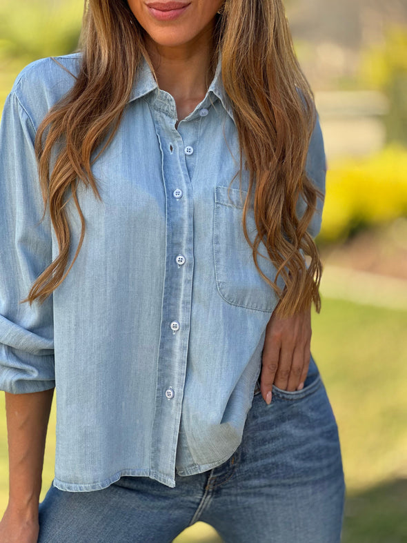 Womens Lapel-breasted Casual Top
