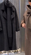 Womens Lapel Solid Color Temperament Casual Coat