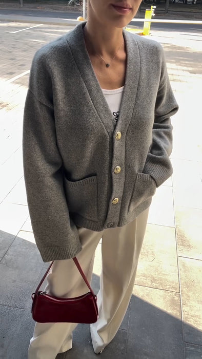 Womens Knitted Casual Cardigan