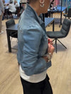 Womens Lapel Wash Water Casual Denim Jacket