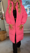 Women Stand-up Tie Hood Solid Color Casual Cotton Jacket
