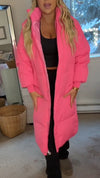 Women Stand-up Tie Hood Solid Color Casual Cotton Jacket
