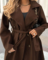 Womens Lapel Temperament Casual Coat