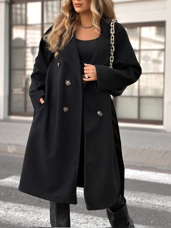 Womens Lapel Temperament Casual Coat