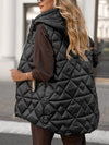Womens Round Neck Hooded Casual Vest