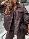 Womens Lapel-breasted Casual Jacket