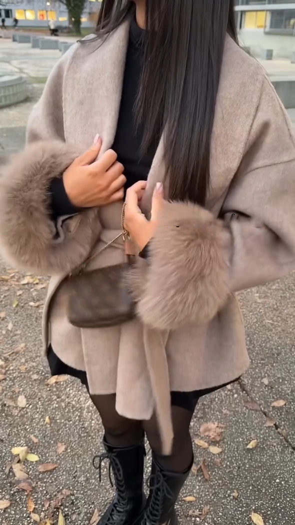 Ladies Collar Style Casual Coat