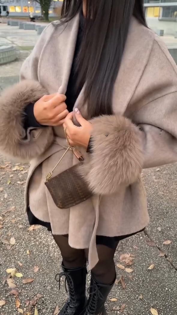 Ladies Collar Style Casual Coat