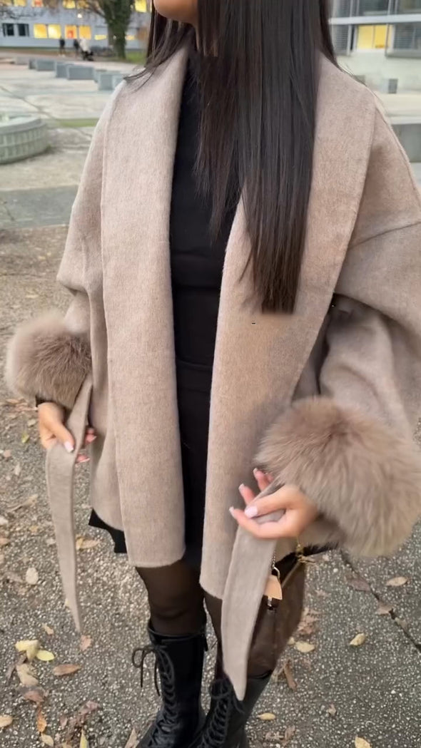 Ladies Collar Style Casual Coat