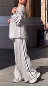 Women Lapel Jacket + Pants Temperament Commuter Set