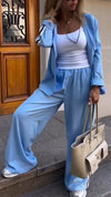 Women Lapel Jacket + Pants Temperament Commuter Set