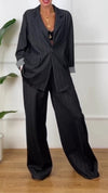 Women Lapel Jacket + Pants Temperament Commuter Set