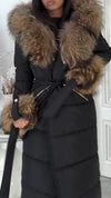 Women Fur Collar Splicing Temperament Casual Cotton Jacket