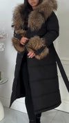 Women Fur Collar Splicing Temperament Casual Cotton Jacket