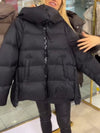 Women Hooded Splicing Casual Cotton Jacket