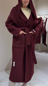Women Hooded Solid Color Temperament Casual Windbreaker Jacket