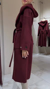 Women Hooded Solid Color Temperament Casual Windbreaker Jacket