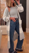 Women Contrasting Color Knitted Casual Cardigan