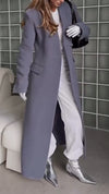 Women Solid Color Temperament Casual Coat