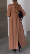 Women Solid Color Temperament Casual Coat