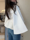 Women Stand-up Collar Elegant Solid Color Casual Coat
