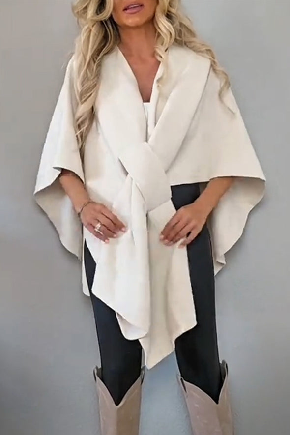 Women Solid Color Temperament Casual Shawl