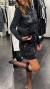Women Lapel Button-down Top + Skirt Temperament Casual Suit