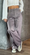 Women Double Zipper Casual Pants