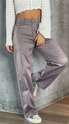 Women Double Zipper Casual Pants
