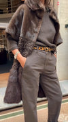 Women Lapel Solid Color Plush Temperament Casual Coat