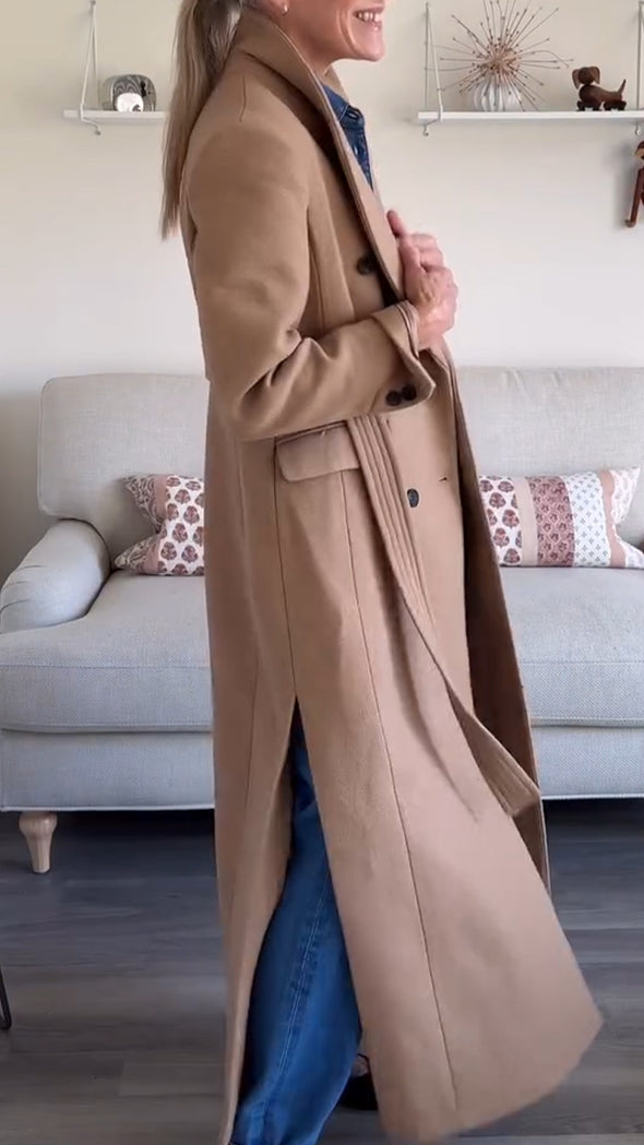 Women Lapel Temperament Casual Coat
