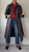 Women Lapel Printed Temperament Casual Windbreaker Jacket