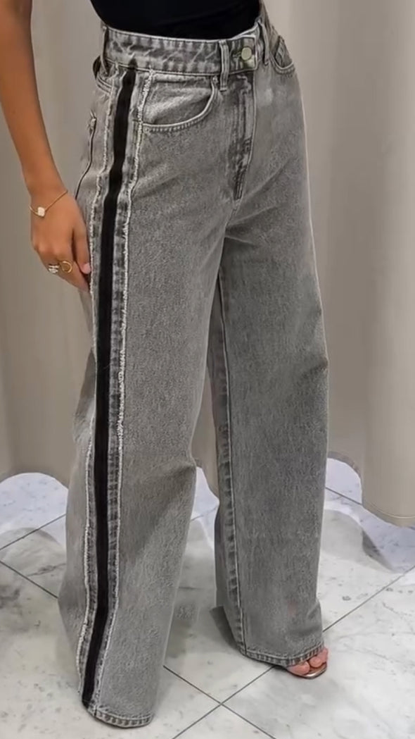 Women Patchwork Casual Jeans