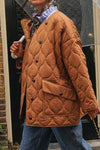 Women Simple Irregular Warm Jacket