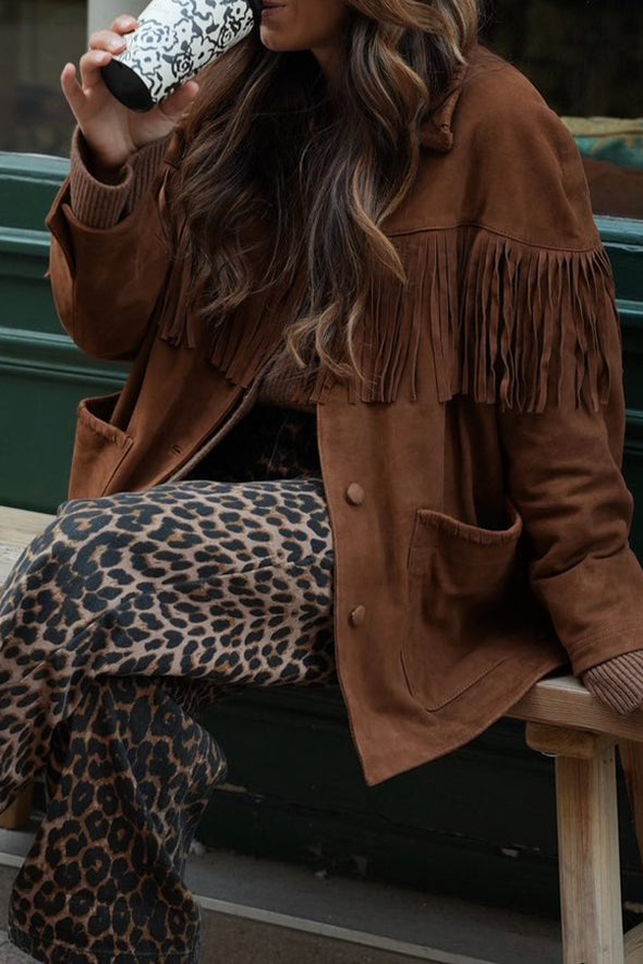 Women Western Tassel Short Jacket