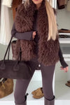 Women Casual Plush Vest Jacket