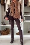 Women Casual Plush Vest Jacket