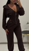 Women Lapel Irregular Hot Diamond Top + Pants Casual Suit