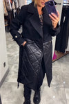 Women Lapel Splicing Temperament Casual Coat