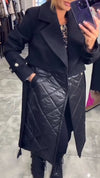Women Lapel Splicing Temperament Casual Coat