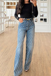 Women Relaxed Diamond Straight Jeans