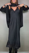 Women Suspender Inner Dress + Sweater Casual Suit