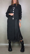 Women Suspender Inner Dress + Sweater Casual Suit