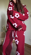 Women Printed Jacket + Pants Casual Set