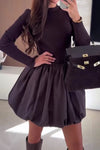 Women Ballet Elegant Splicing Large Bud Dress