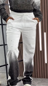 Women Round Neck Gradient Hot Diamond Casual Suit
