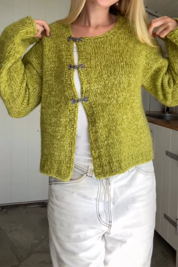 Women Casual Irregular Open Knit Cardigan