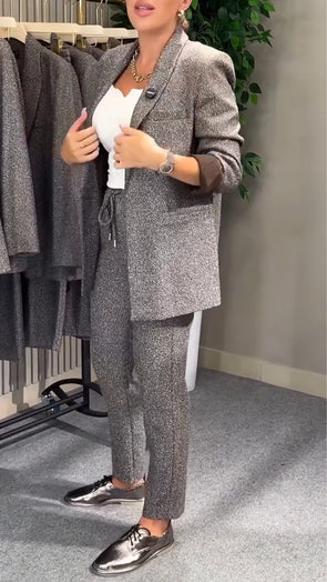 Women Lapel Temperament Commuter Suit