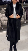 Women Lapel Plush Temperament Casual Coat