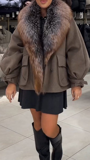Women Fur Collar Temperament Casual Jacket